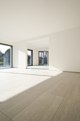 modern architecture, interior empty big room