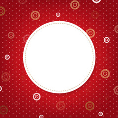 Abstract Red Background With Speech Bubble