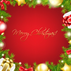 Merry Christmas Red Wallpaper
