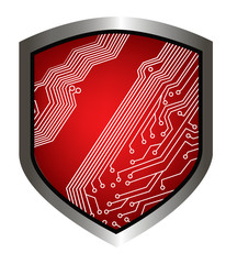 security shield background for web design