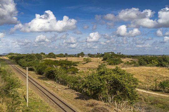 Bahnlinie auf Kuba