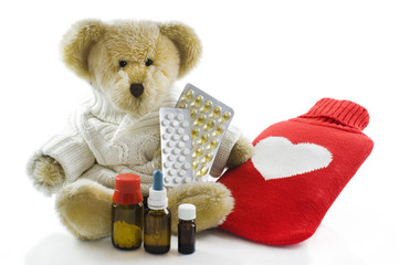 Sick teddy bear - Kranker Teddybär