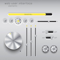 Web user interface design elements. Vector