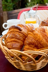 coffee and croissants