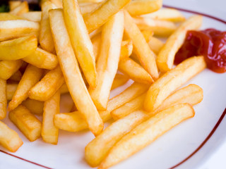 Golden French fries