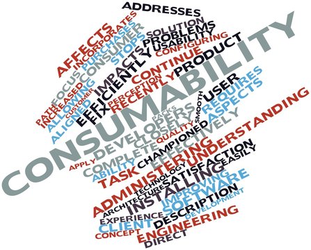 Word cloud for Consumability