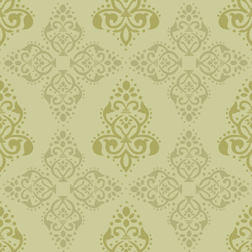 Damask wallpaper seamless pattern