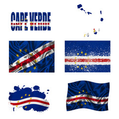 Cape Verde flag collage