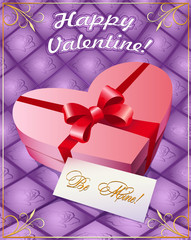 Greeting card with gift box