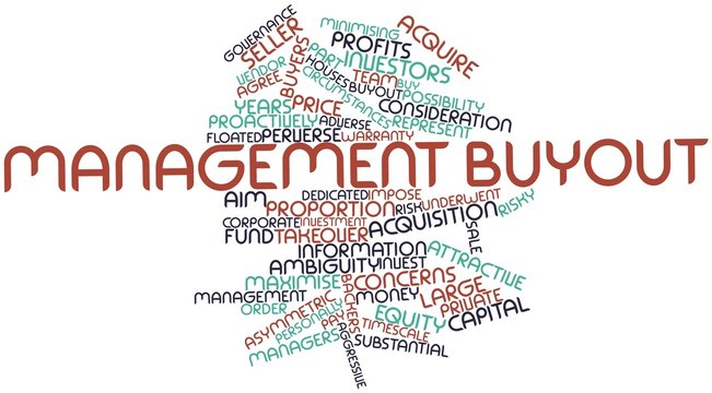 Word cloud for Management buyout