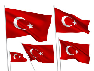 Turkey vector flags
