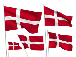 Denmark vector flags