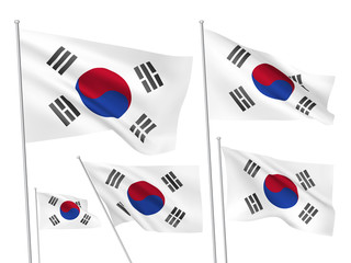 South Korea vector flags