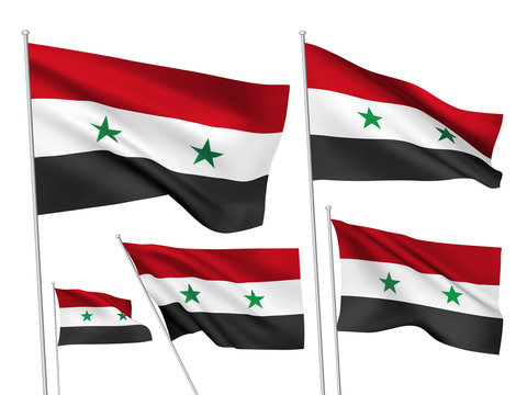 Syria vector flags