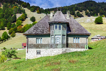 Fototapeta na wymiar View of an old house