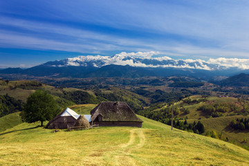 Scenic view of an old house