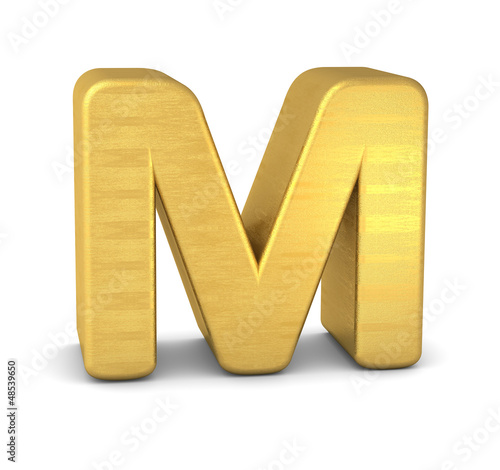 "buchstabe letter M gold vertikal" Fotos de archivo e imágenes libres ...