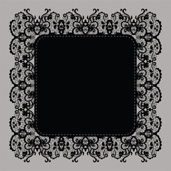Elegant doily on lace gentle background for scrapbooks