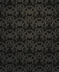 Seamless pattern, black