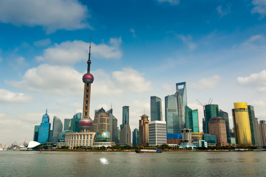 Shanghai Pudong seen from the Bund