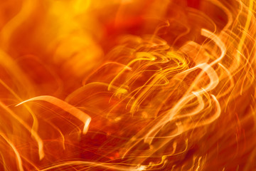 Orange light streaks abstract background