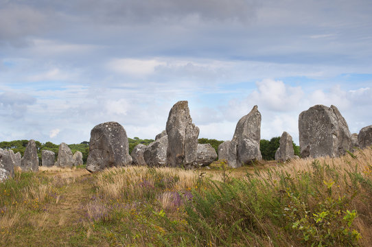 Carnac megalithic stones, Brittany, France