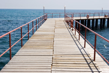 Obraz premium Steg ins Meer