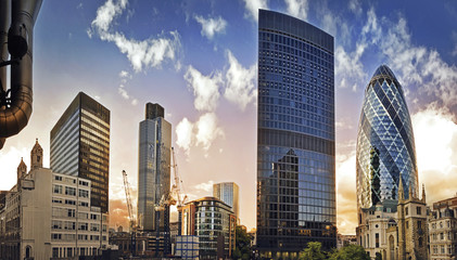 Obraz premium Londyńska dzielnica finansowa