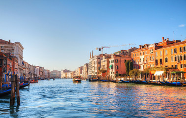 Fototapeta na wymiar View to Grande Canal in Venice, Italy