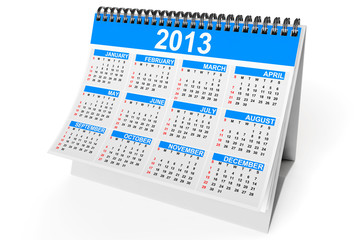 Desktop calendar for 2013