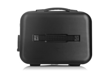 Travel luggage isolated on the white background
