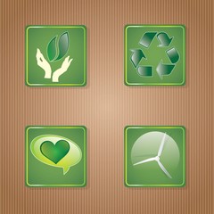 Energy Saving icons set