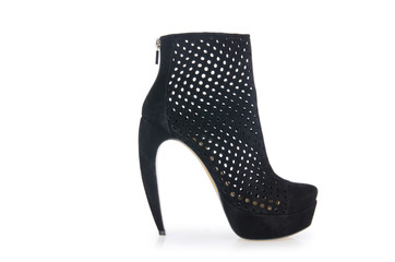 Nice woman shoes isolated on white