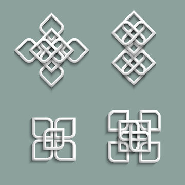 3d ornaments in arabic style