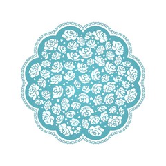 Lace. Abstract floral decoration.