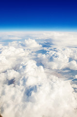 Fototapeta premium Clouds taken from the airplance