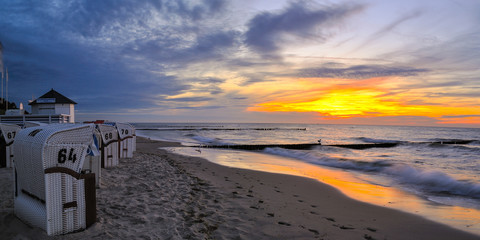 Sonnenuntergang Kühlungsborn Strand