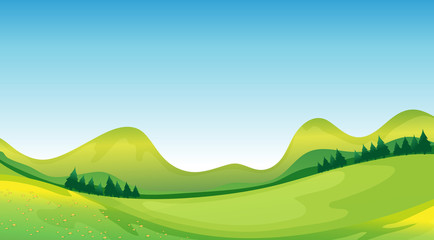 Fototapeta premium Mother nature on its green and blue side