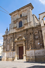 Fototapeta na wymiar Kościół św Domenico. Nardo. Apulia. Włochy.