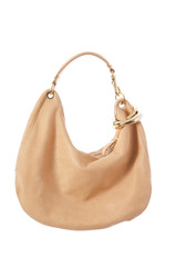 Nice elegant woman bag isolated on the white