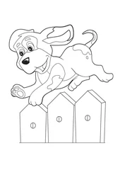 Washable wall murals DIY The coloring plate - illustration for the children