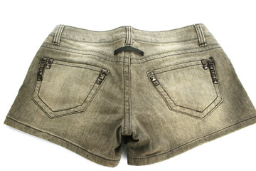 Gray jeans shorts