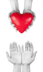 Health insurance or love concept