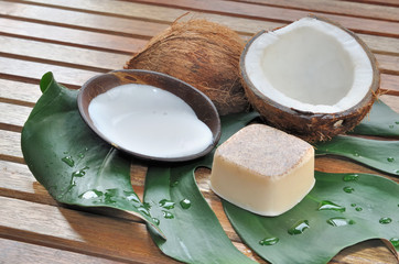 savon à la noix de coco
