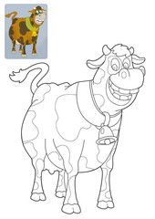 The coloring plate - illustration for the children