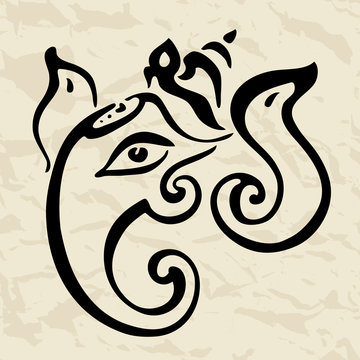recommend clip art: Ganesha Hand drawn illustration.