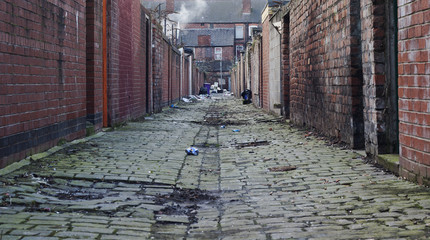 Dirty back street alley