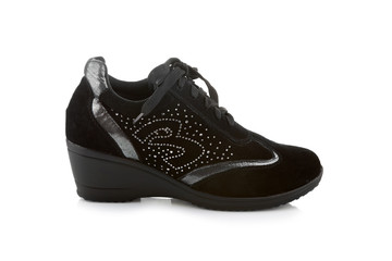 Elegant female sneaker isolated on white