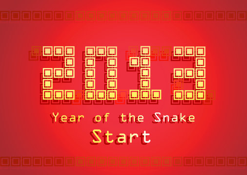 2013 Snake year design. Vector