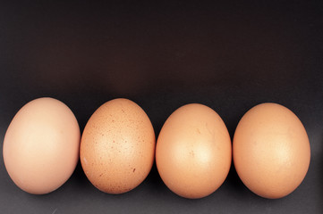 Eggs in a row